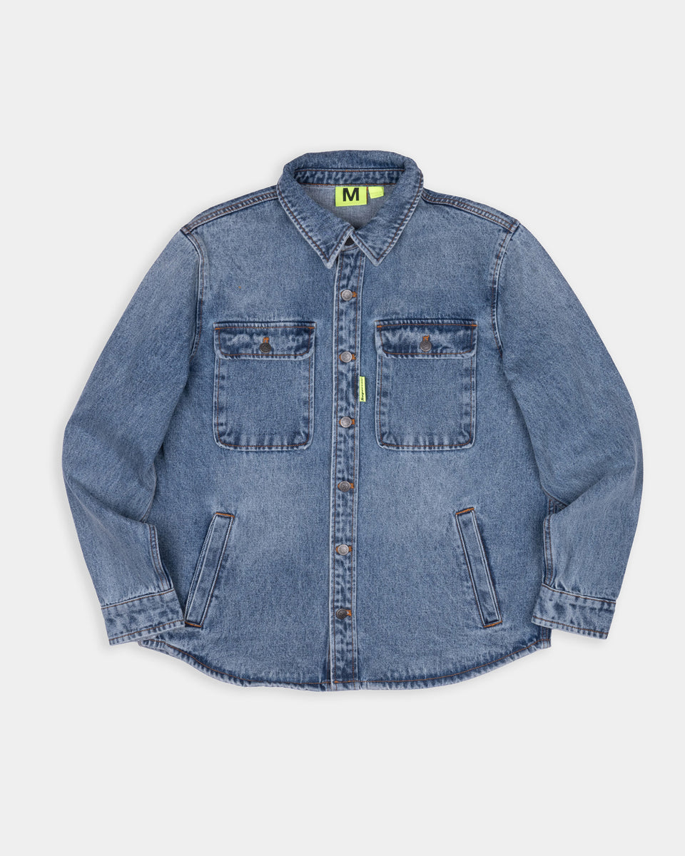 VAULTROOM DENIM OVERSHIRT / 等しく BLUE