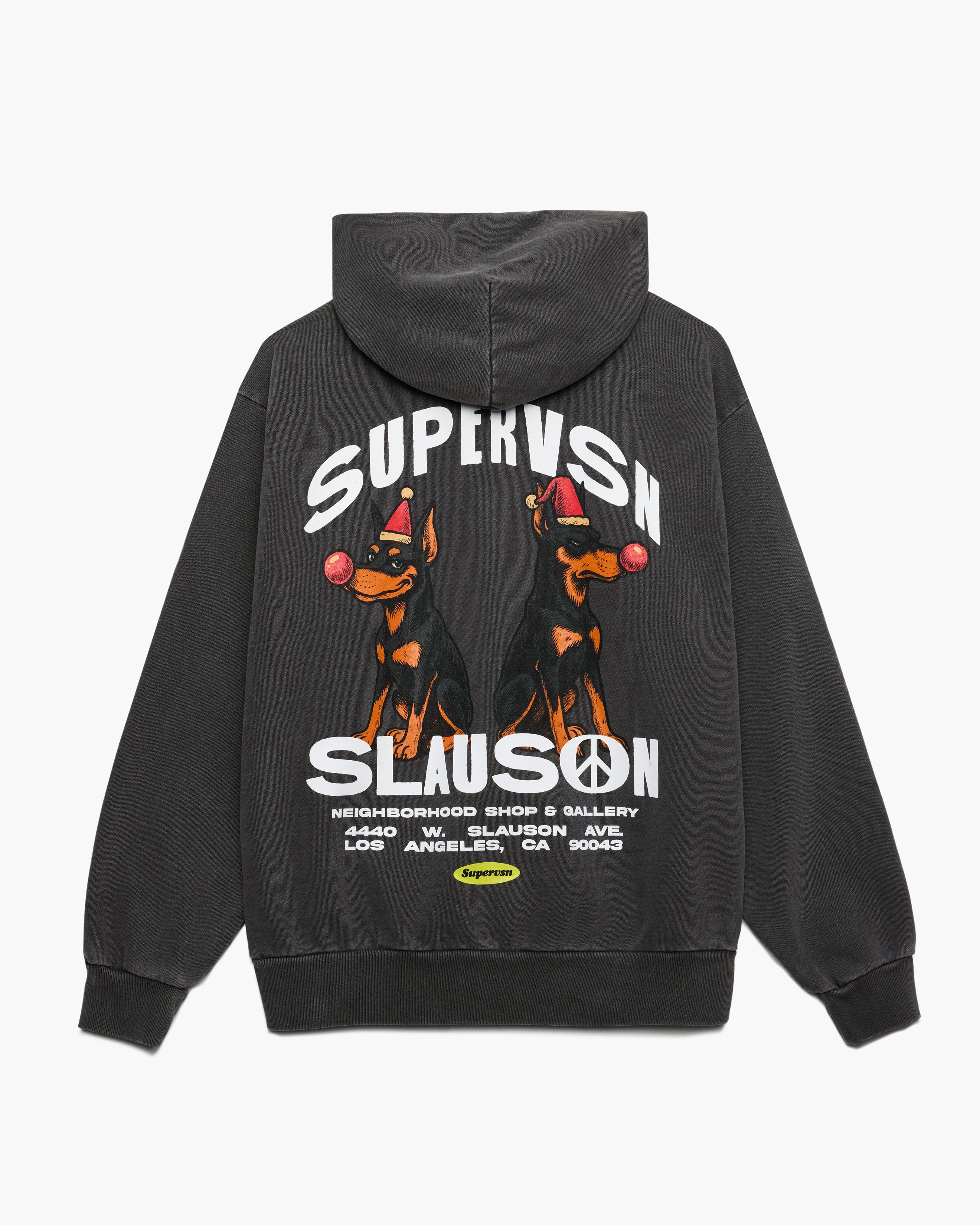 【美品】SIIILON【22AW/Beloved dog foodie】S シーロン フーディー パーカー ドッキング ブラック 25030050 SLAUSON DOG ZIP HOODIE – Supervsn Studios