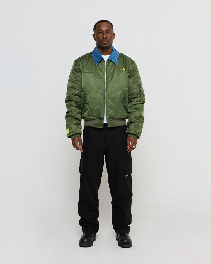 CONTRAST FLIGHT JACKET