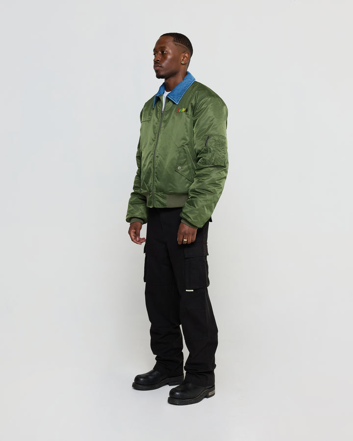 CONTRAST FLIGHT JACKET