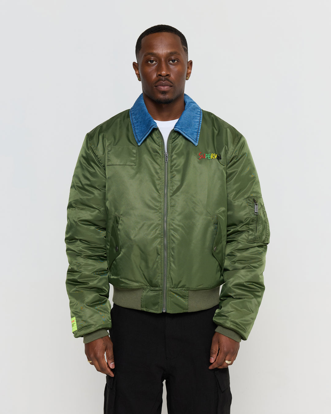 CONTRAST FLIGHT JACKET