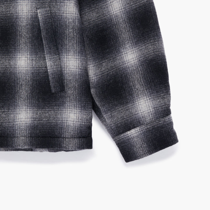 SHADOW PLAID ZIP WORK JACKET