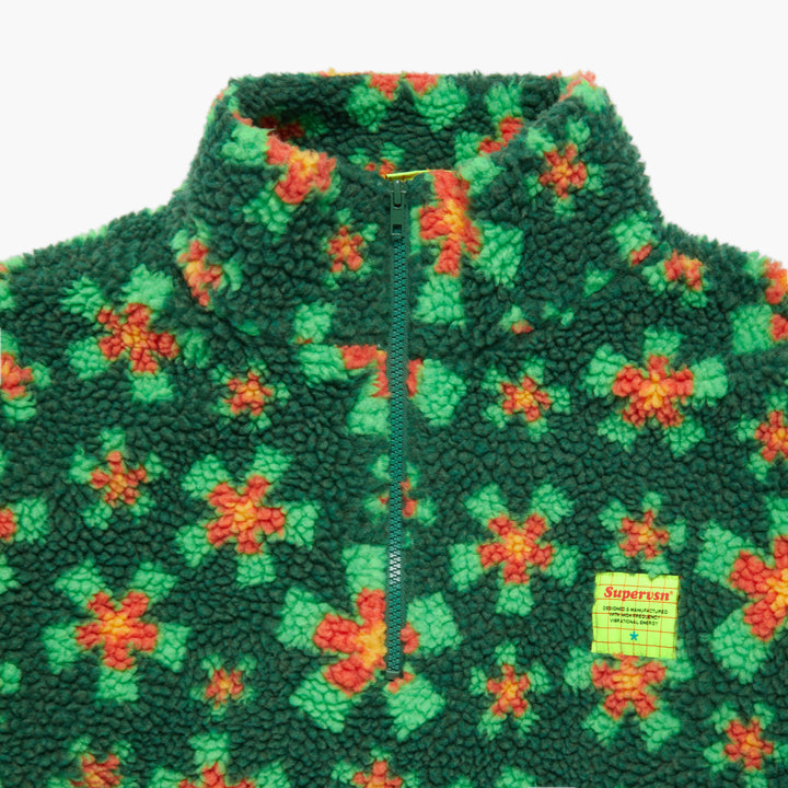 STARBURST SHERPA PRINT 1/4 ZIP SHIRT