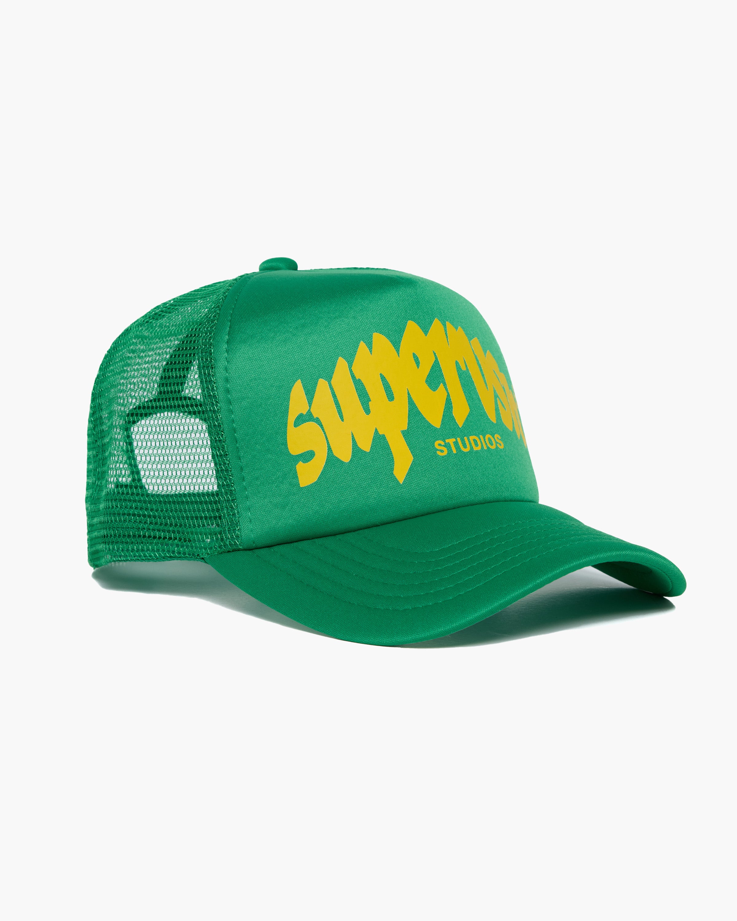 新品【Green】MISSION DISTRICT TRUCKER CAP Field & Stream: Badged Trucker Cap - Spruce – Collared Greens