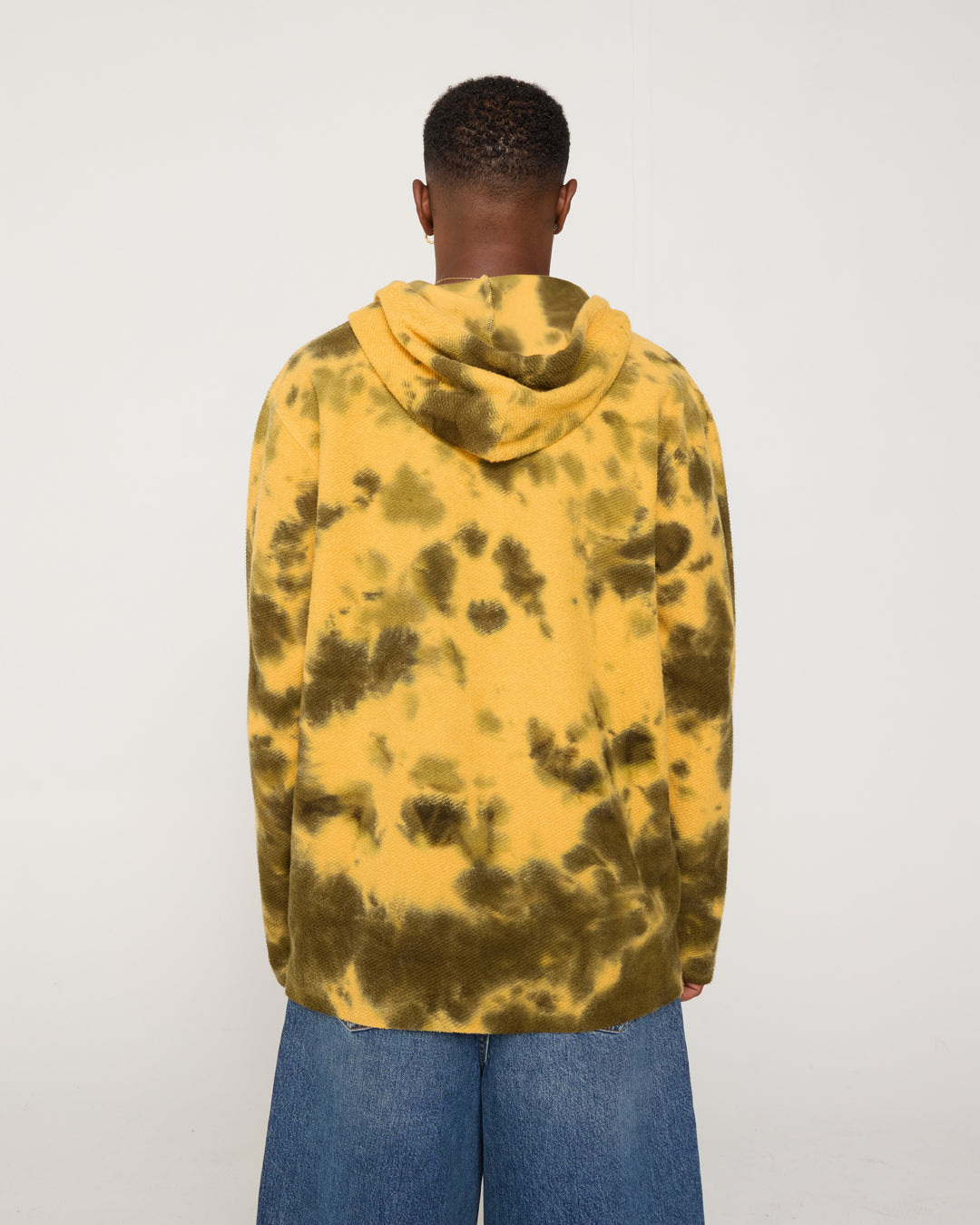 DYED HOODED PONCHO