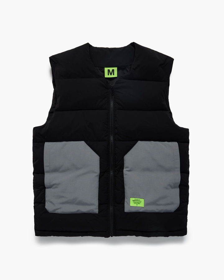 CONTRAST PUFFER VEST