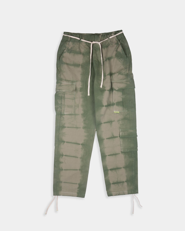 INDIGO DYED CARGO PANTS