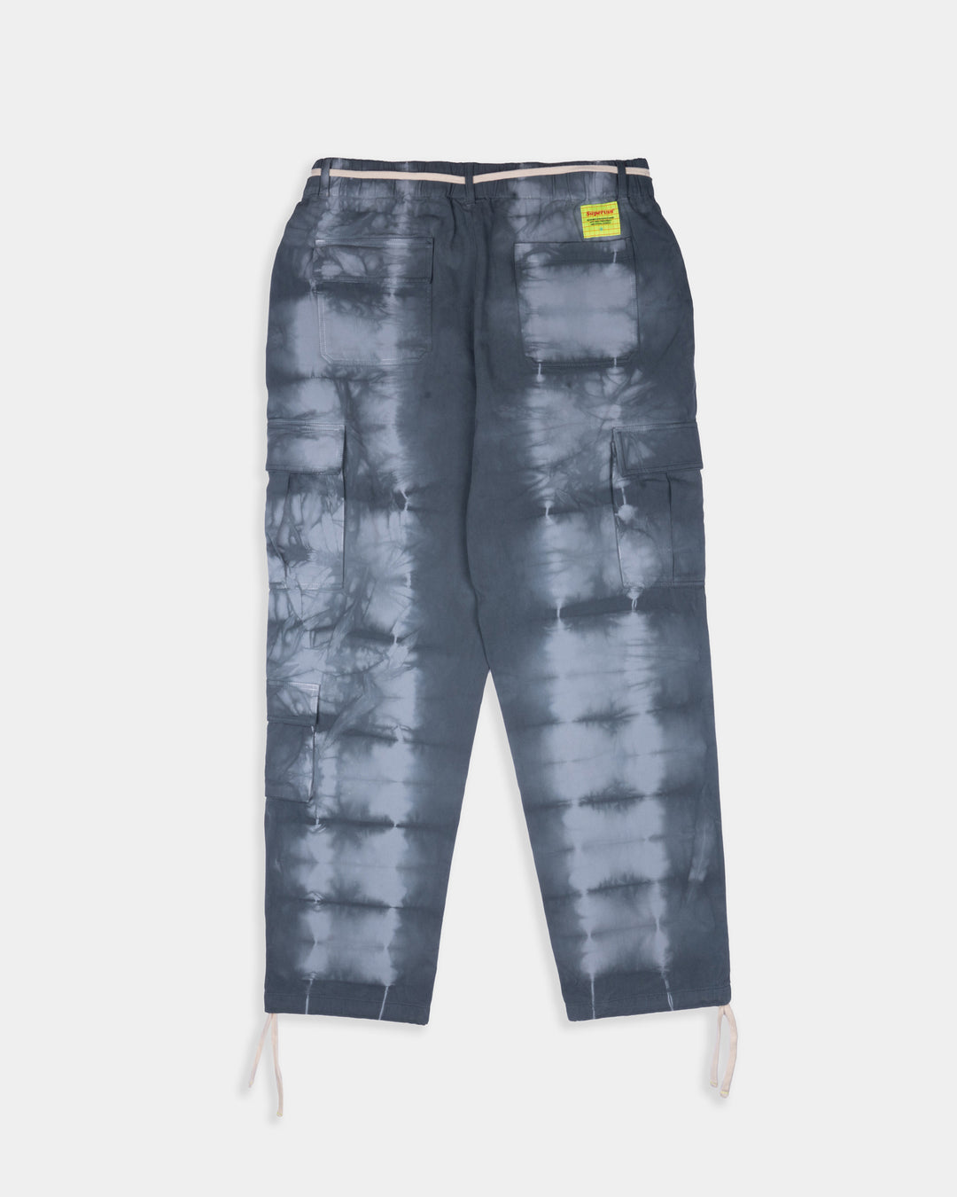 INDIGO DYED CARGO PANTS