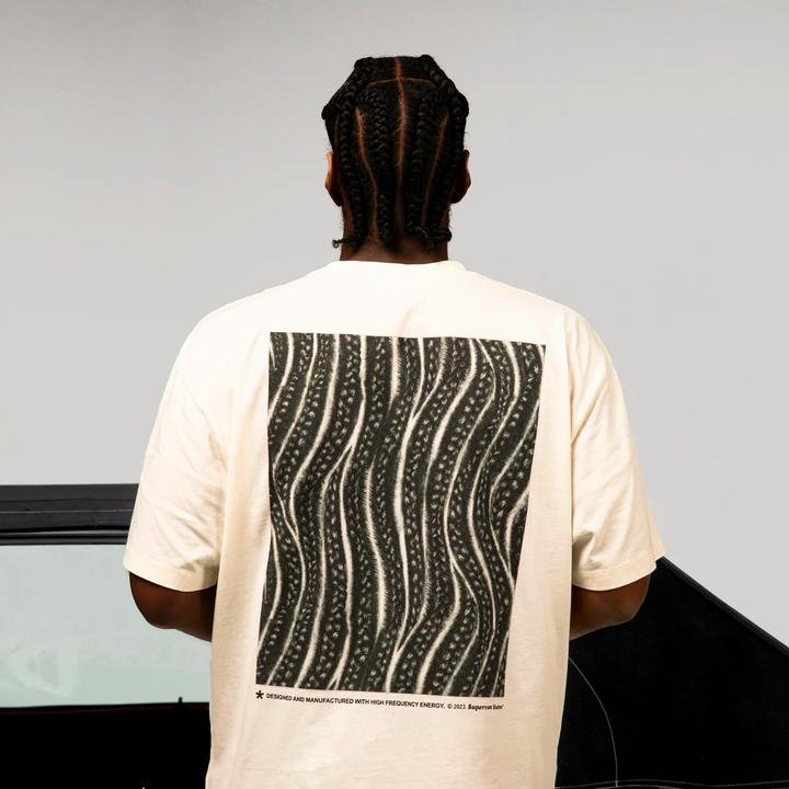 CORNROW TEE (BONE)