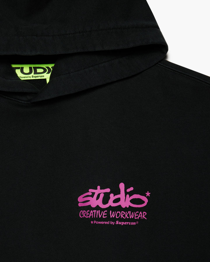 STUDIO LABEL LOGO HOODIE