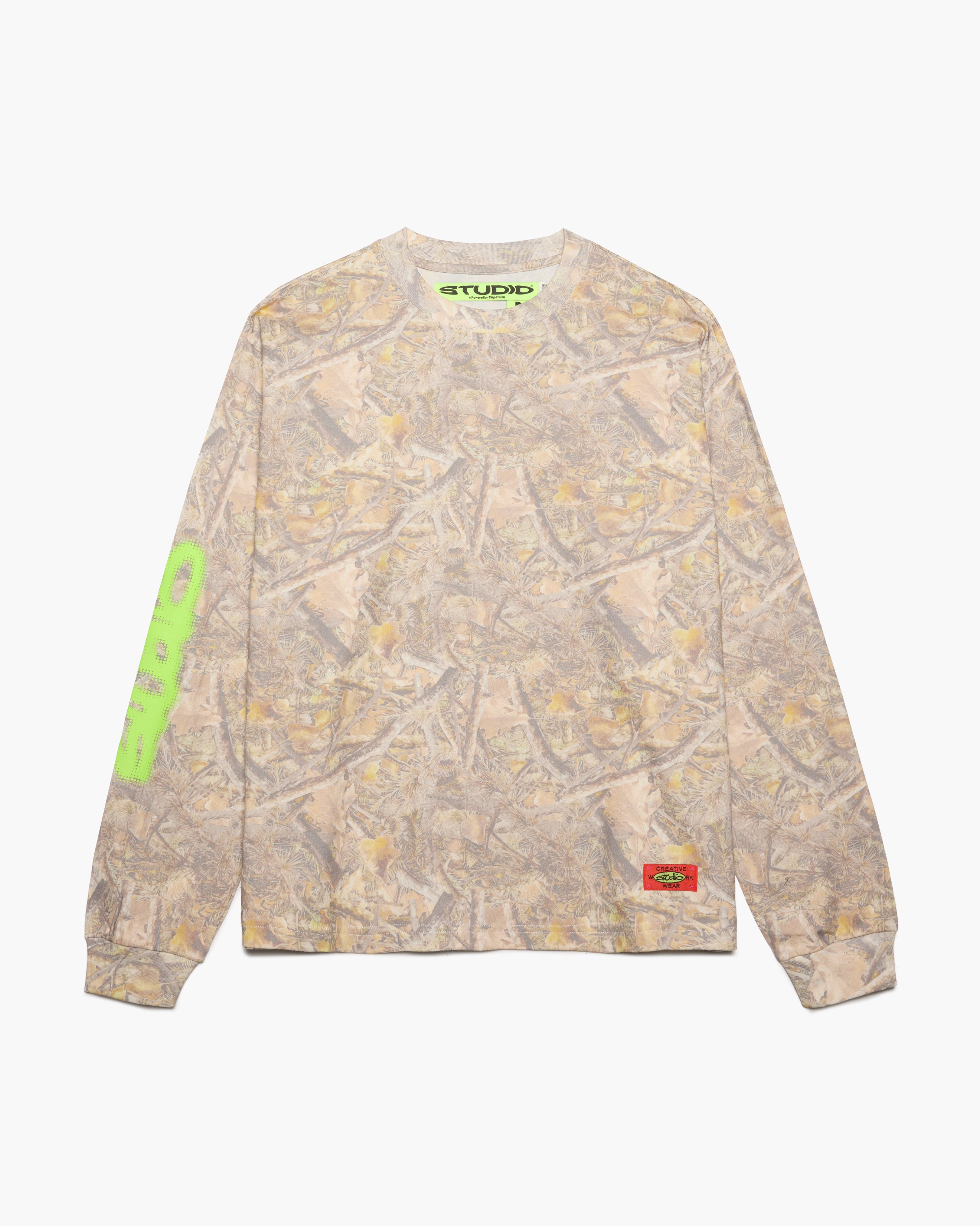 STUDIO RT CAMO LS TEE