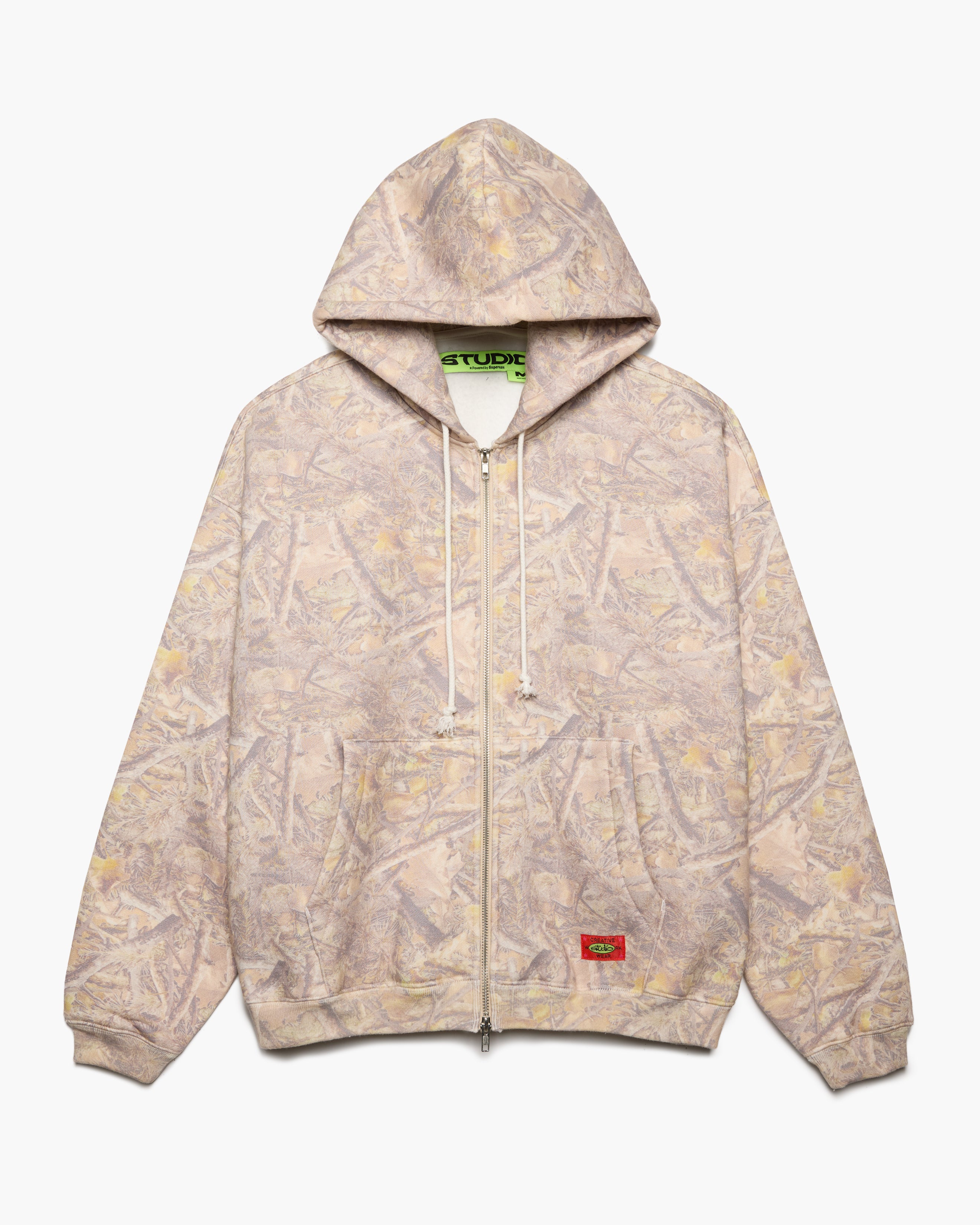 STUDIO RT CAMO ZIP HOODIE