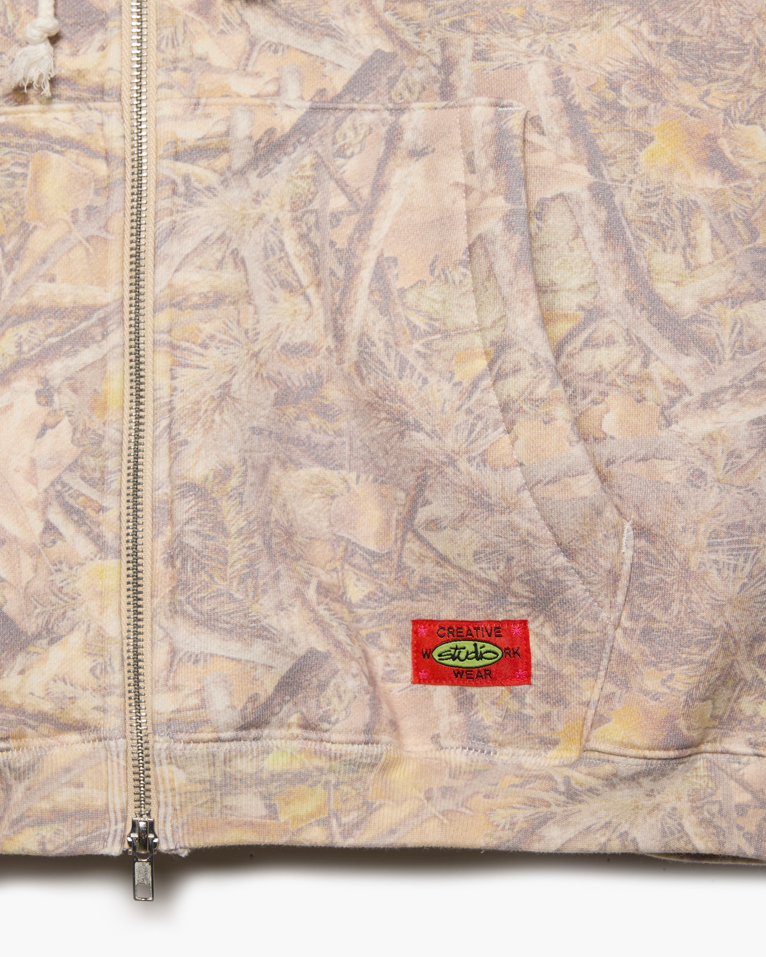 STUDIO RT CAMO ZIP HOODIE