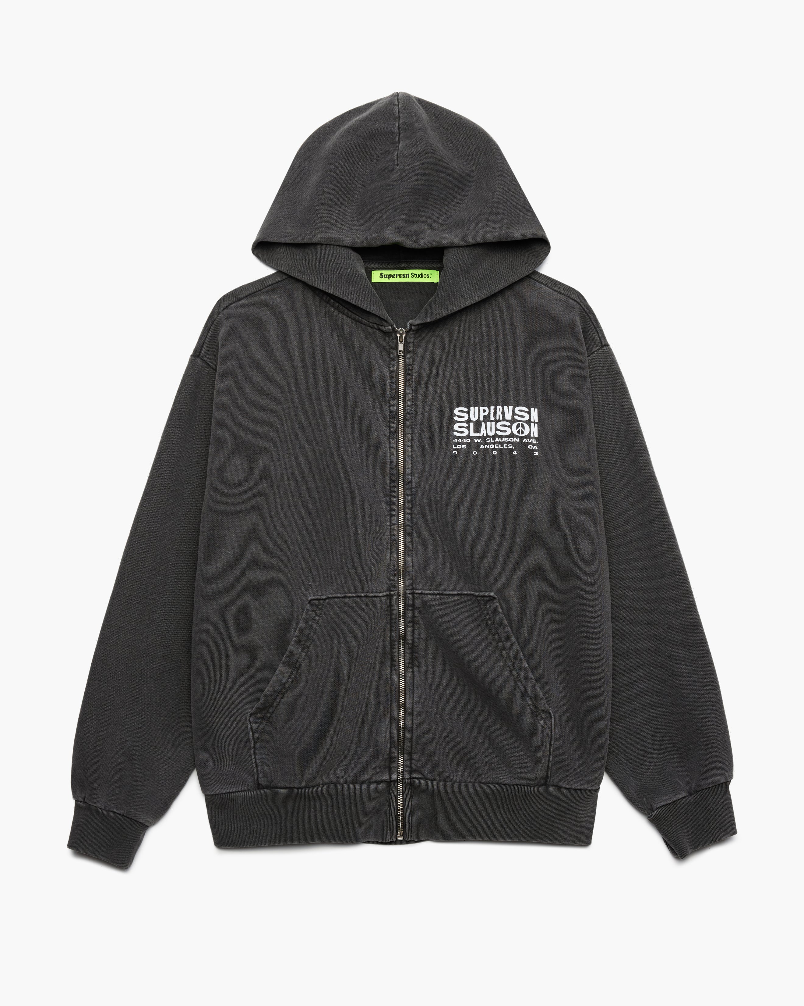 【美品】SIIILON【22AW/Beloved dog foodie】S シーロン フーディー パーカー ドッキング ブラック 25030050 SLAUSON DOG ZIP HOODIE – Supervsn Studios