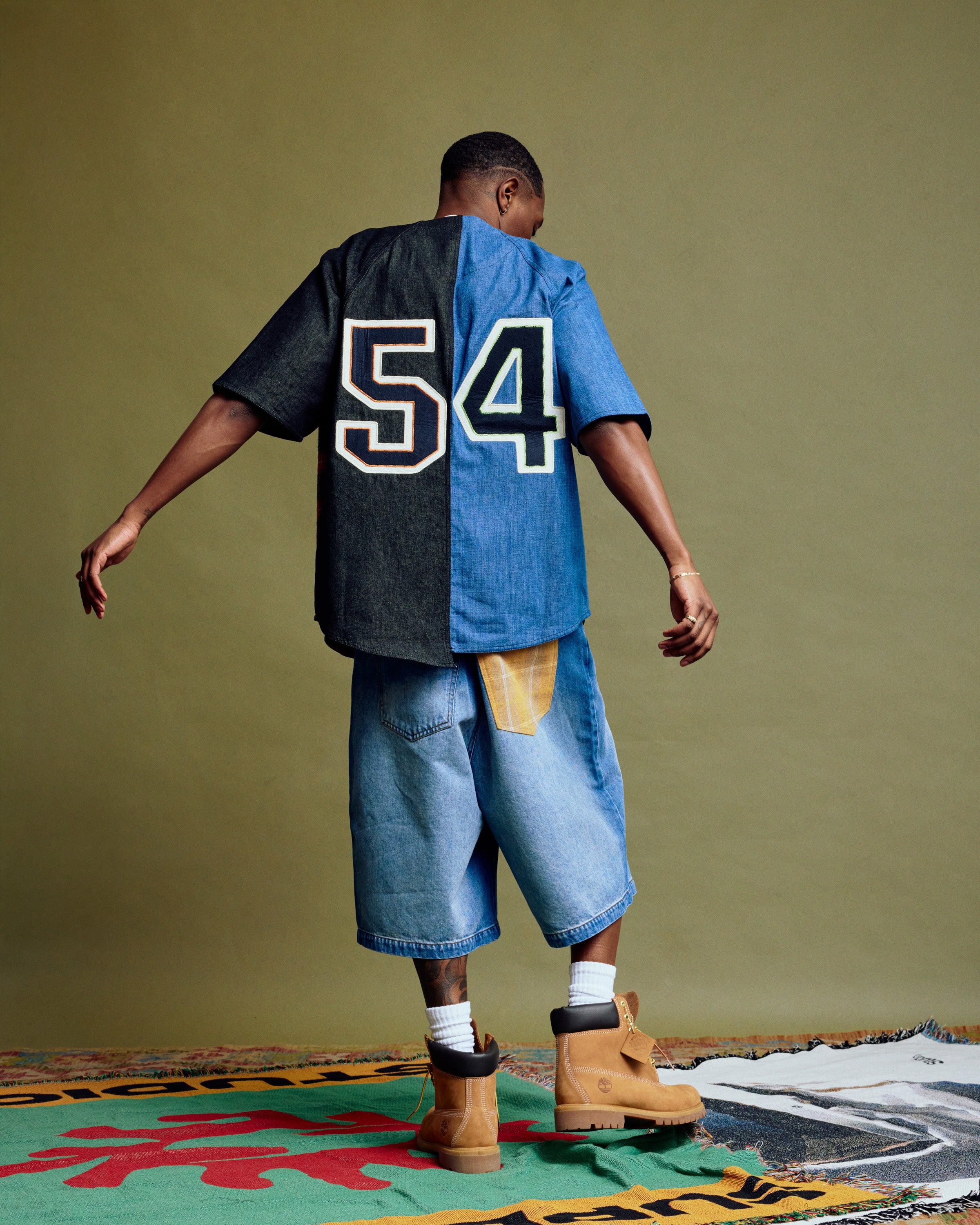 DENIMseriesBASKETSHORTS デニムバスケットショーツ　XXL GAME DAY DENIM SHORT – Supervsn Studios