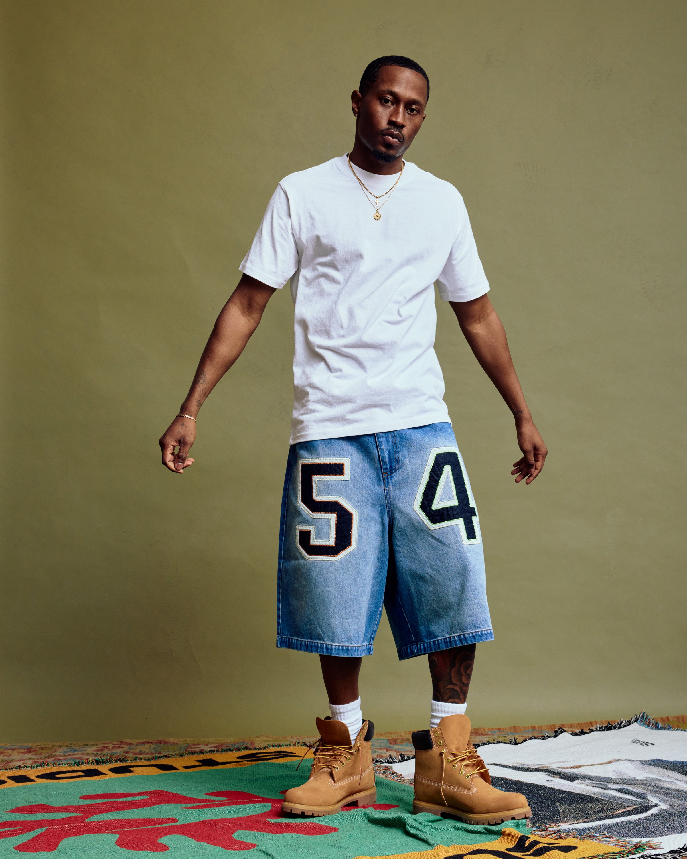 Us 三軒茶屋 Fake Vintage Denim Easy Shorts GAME DAY DENIM SHORT – Supervsn Studios