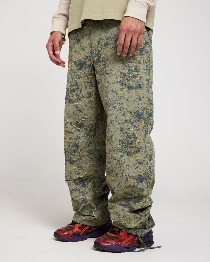 EMBROIDERED CAMP PANT