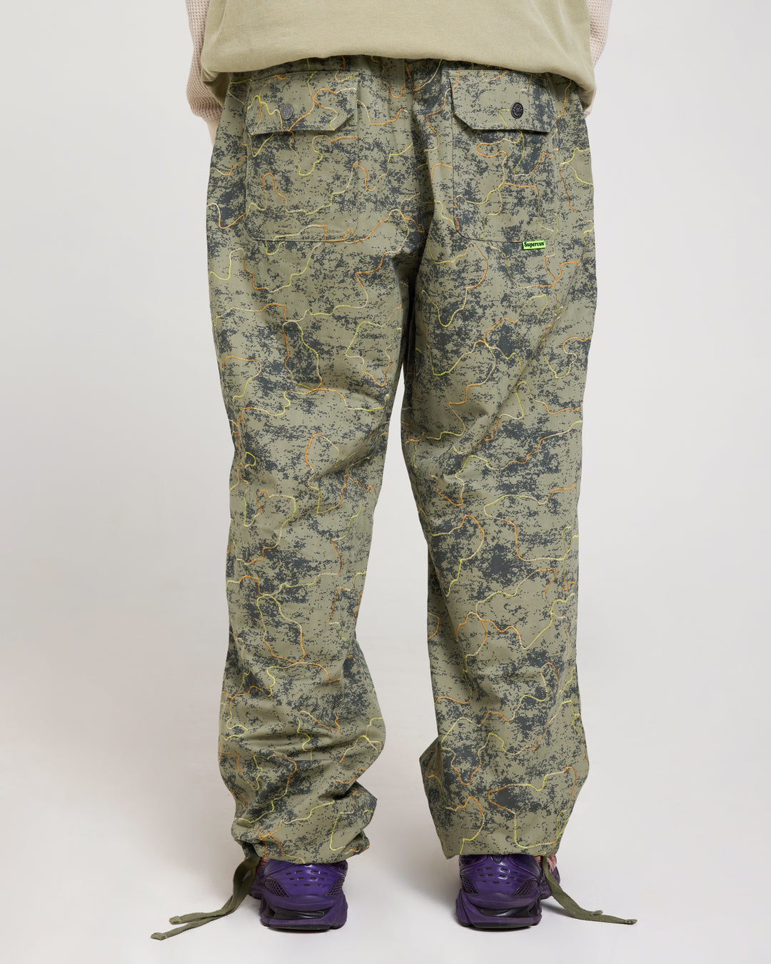 EMBROIDERED CAMP PANT