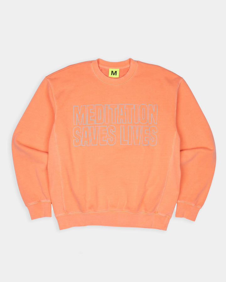 MEDITATION SAVES LIVES CREWNECK