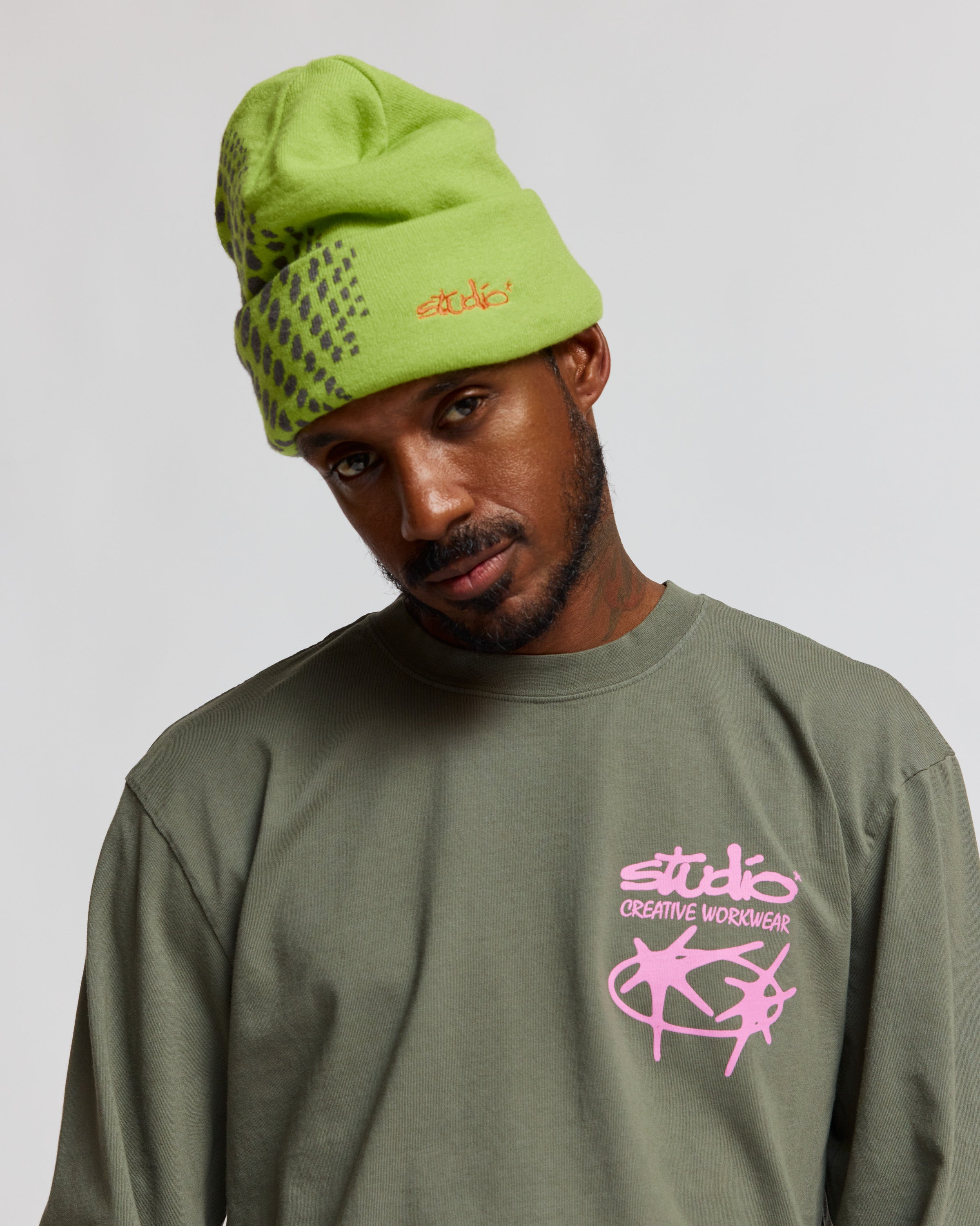 STUDIO ORBIT FOLD OVER BEANIE