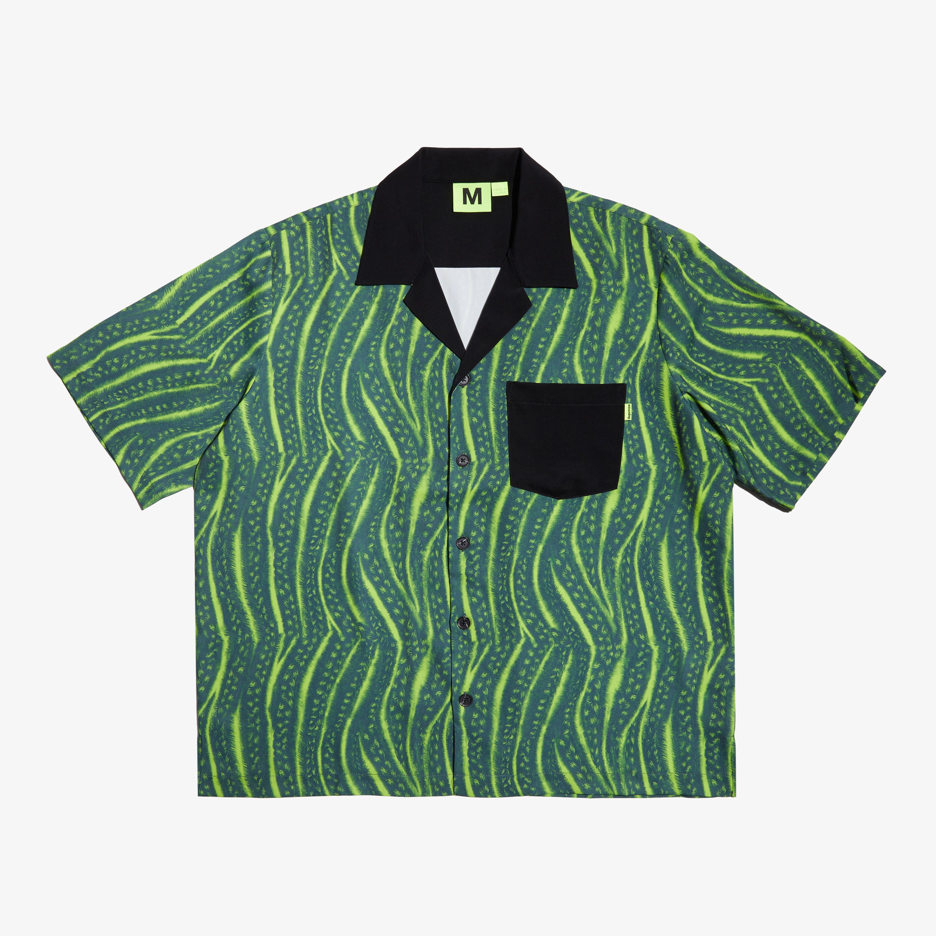 CORNROW CAMP COLLAR SHIRT (GREEN)