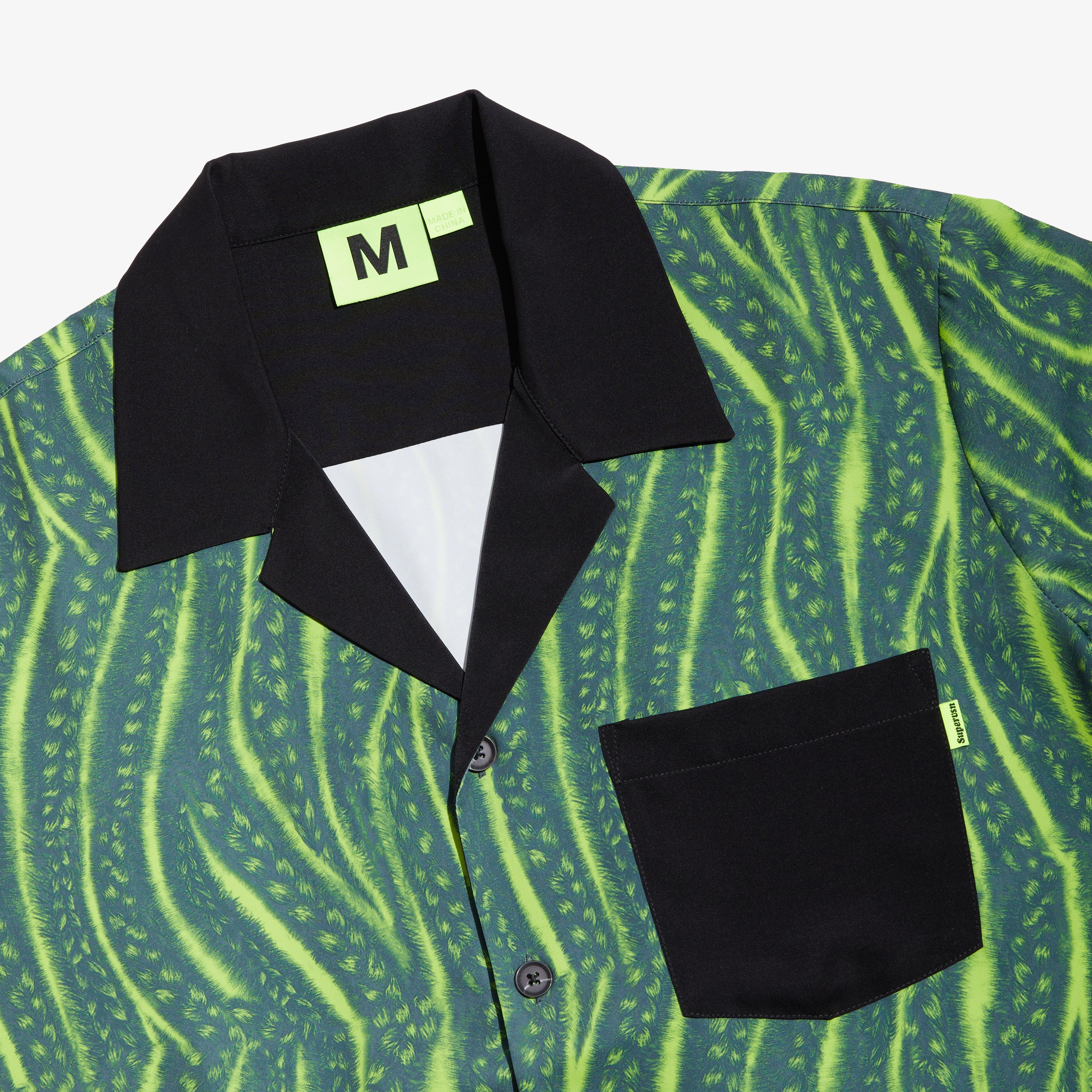 CORNROW CAMP COLLAR SHIRT (GREEN)
