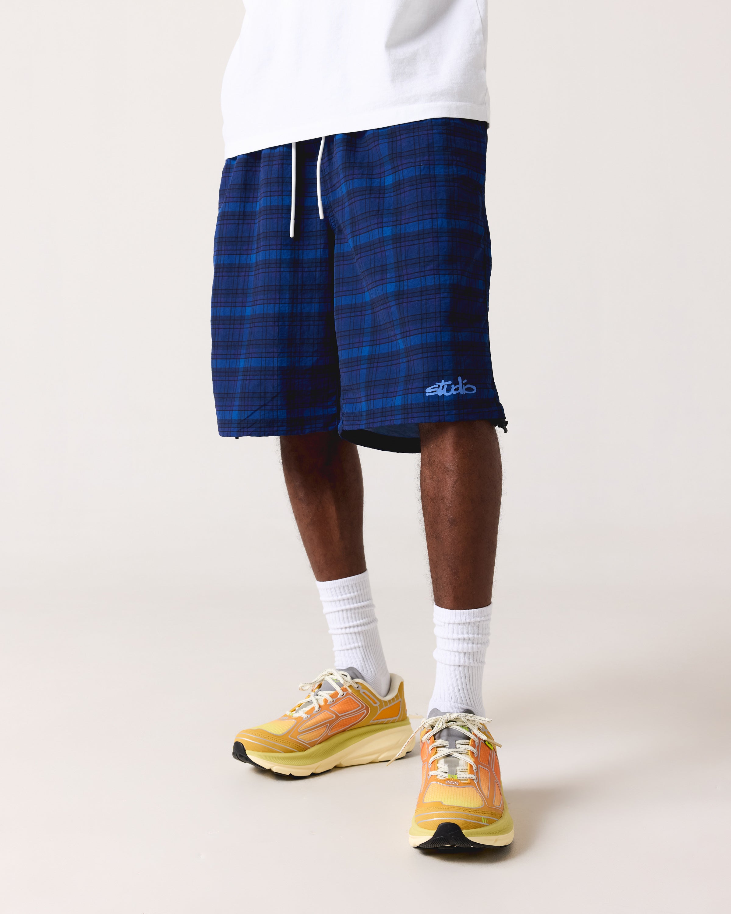 STUDIO PLAID SHORTS