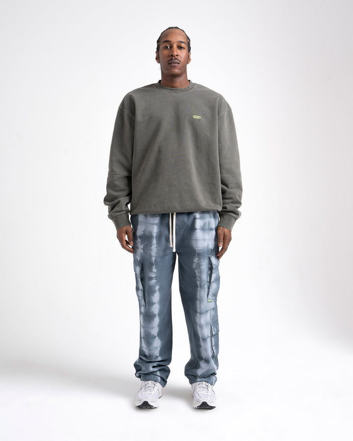 INDIGO DYED CARGO PANTS