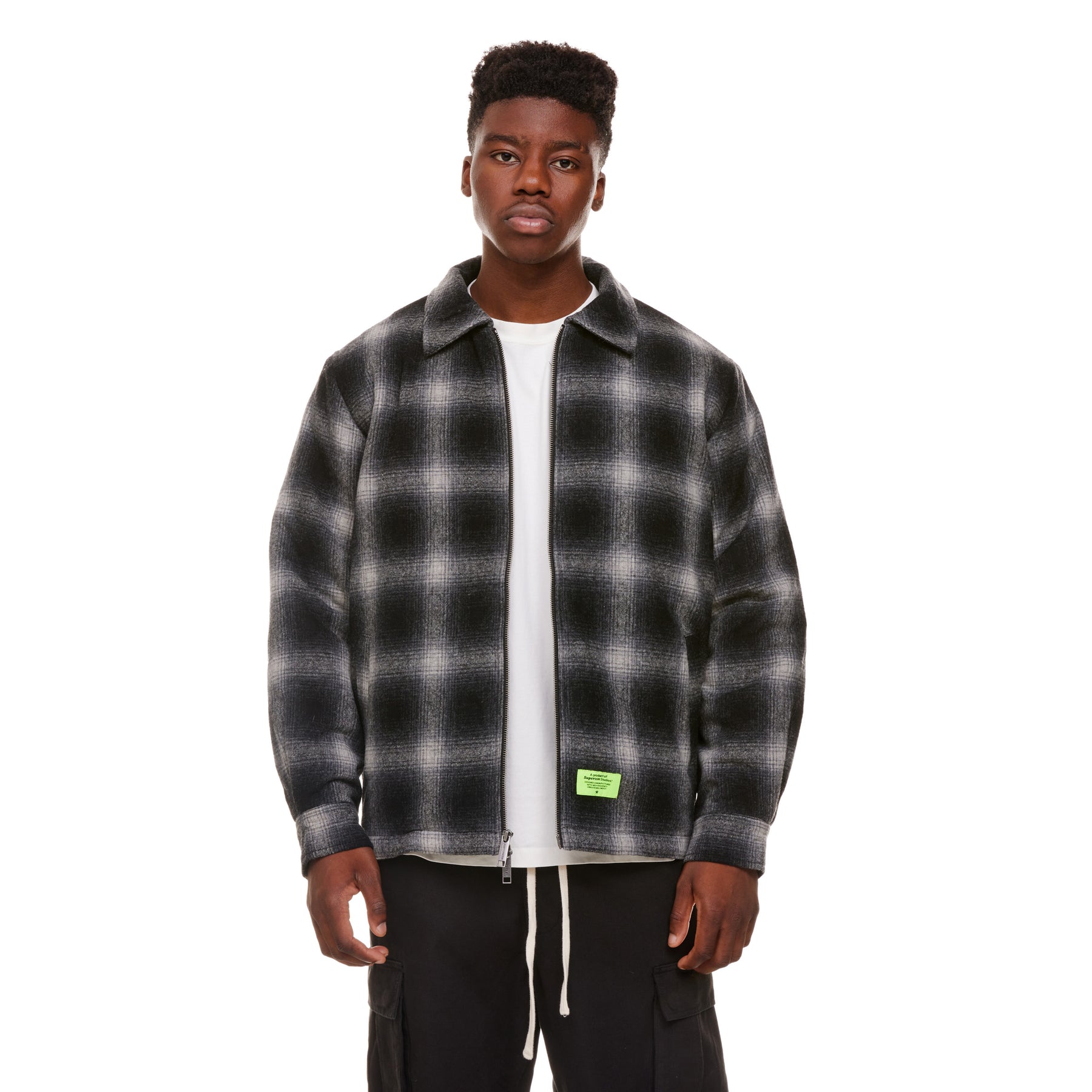 口コミ商品 Stussy SHADOW PLAID ZIP WORK JACKET | w.ouni.org