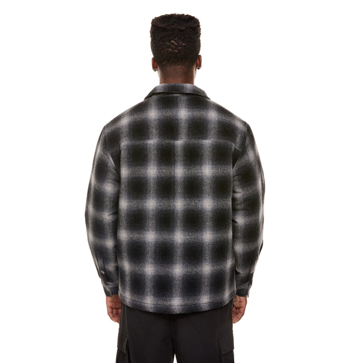 SHADOW PLAID ZIP WORK JACKET