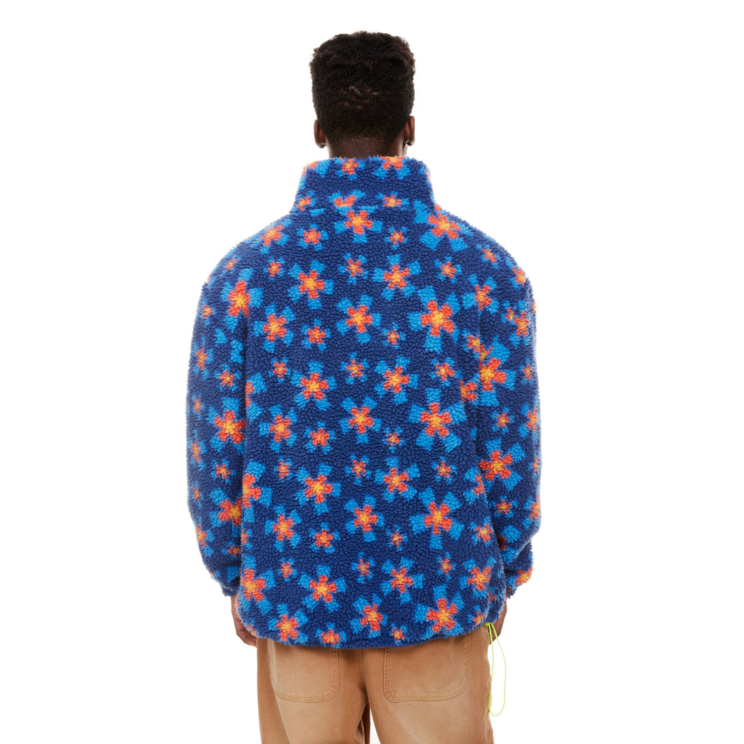 STARBURST SHERPA PRINT 1/4 ZIP SHIRT