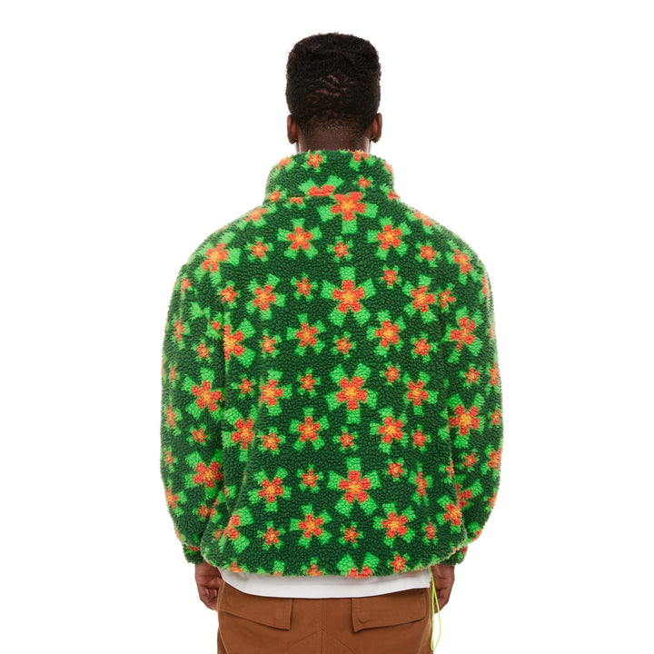 STARBURST SHERPA PRINT 1/4 ZIP SHIRT