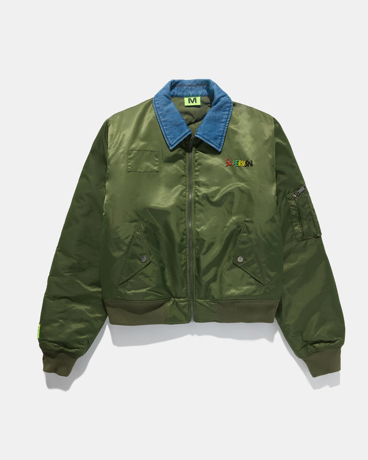 CONTRAST FLIGHT JACKET