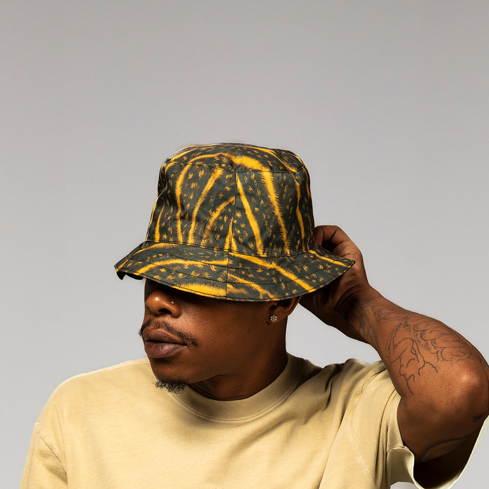 CORNROW BUCKET HAT (GOLD)