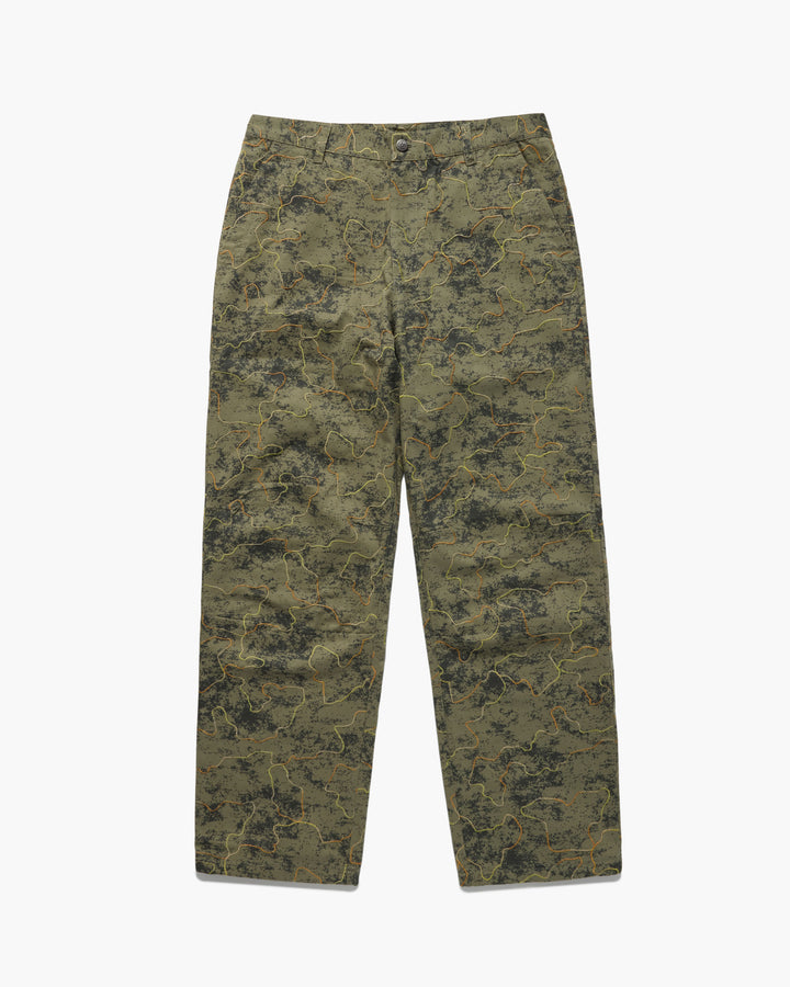 EMBROIDERED CAMP PANT