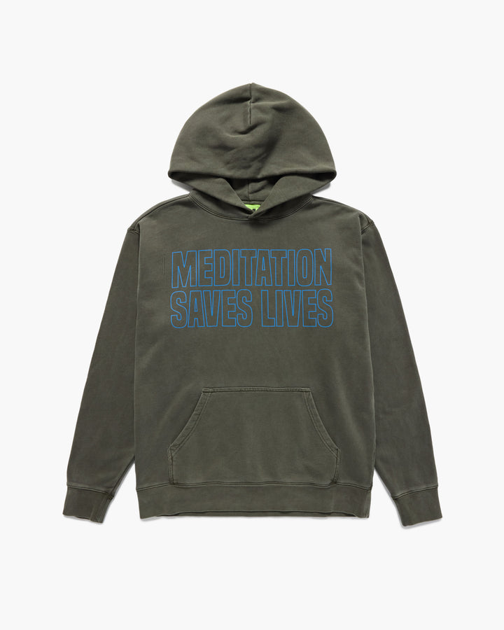 MEDITATION SAVES LIVES HOODIE