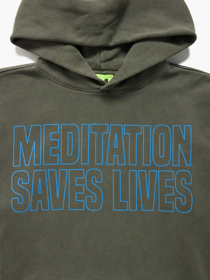 MEDITATION SAVES LIVES HOODIE