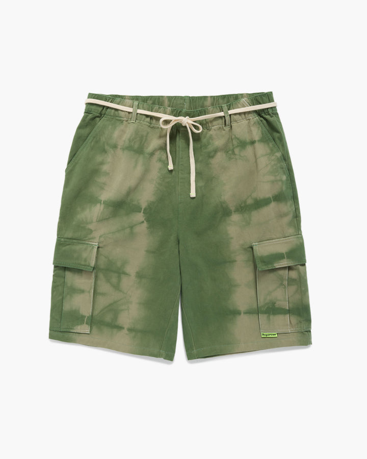 INDIGO DYED CARGO SHORTS