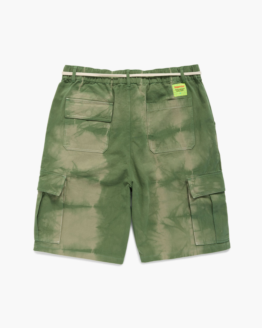 INDIGO DYED CARGO SHORTS