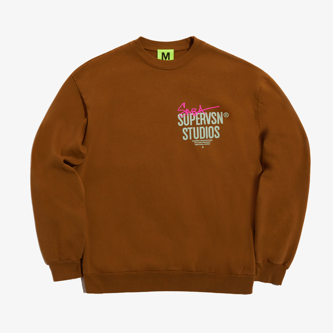 SPACEMAN & FLOWERS CREWNECK