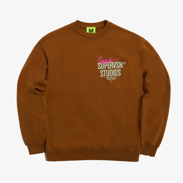 SPACEMAN & FLOWERS CREWNECK