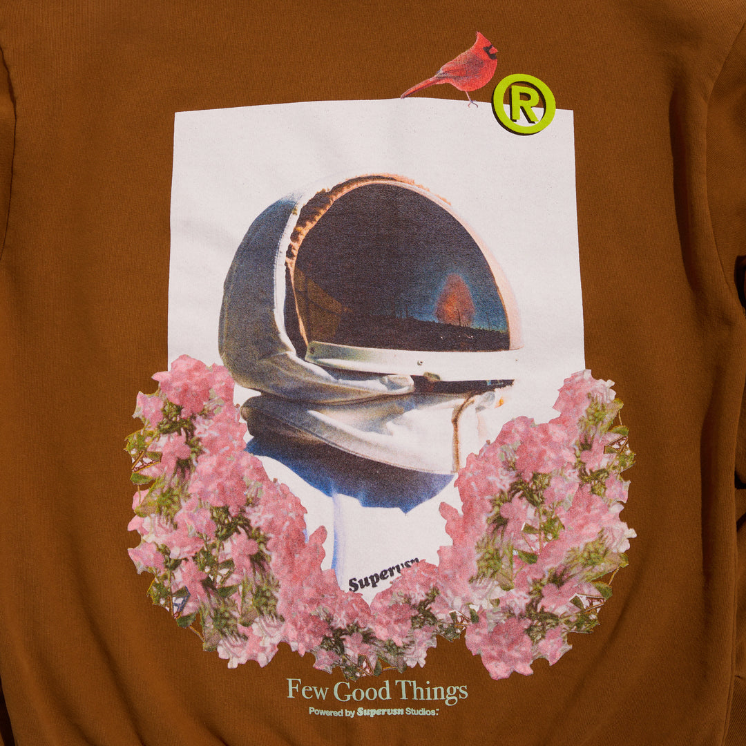 SPACEMAN & FLOWERS CREWNECK