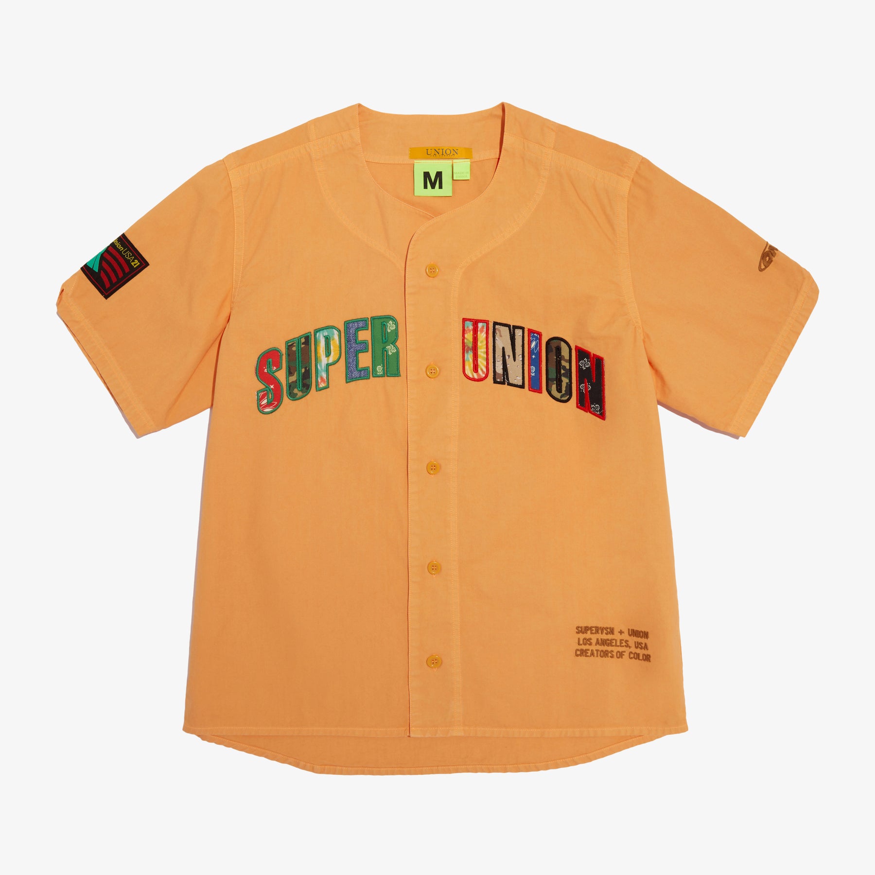 SUPERUNION Baseball Jersey (Orange) XL
