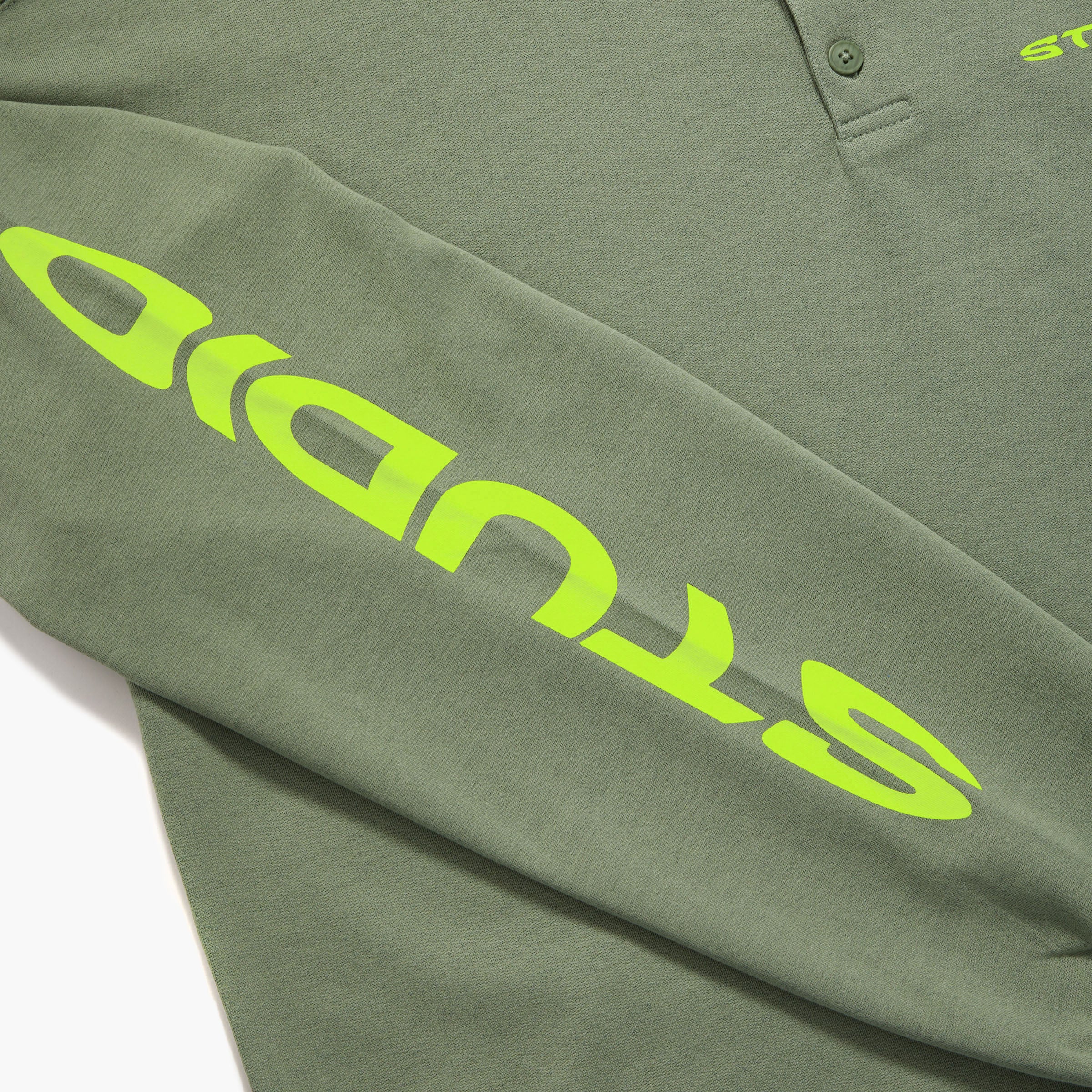 STUDIO L/S POLO TEE (ALGAE)
